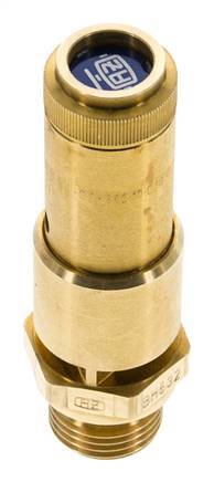 G 1/2'' Brass Pre-Set Safety Valve 1.2 bar (17.4 psi) DN 10