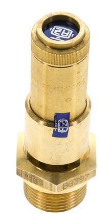 G 3/4'' Brass Pre-Set Safety Valve 2.4 bar (34.81 psi) DN 10