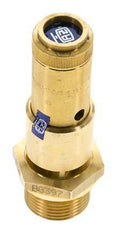 G 3/4'' Brass Pre-Set Safety Valve 2.4 bar (34.81 psi) DN 10