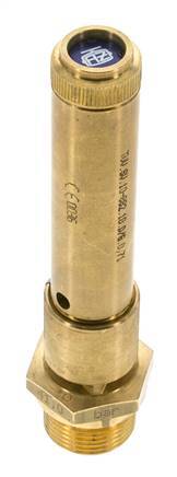 G 3/4'' Brass Pre-Set Safety Valve 41 bar (594.66 psi) DN 10