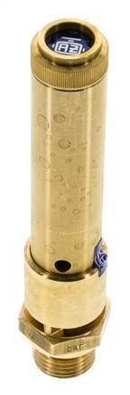 G 1/2'' Brass Pre-Set Safety Valve 46.5 bar (674.44 psi) DN 10