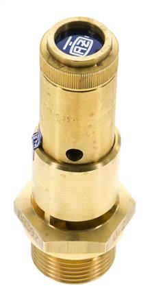 G 3/4'' Brass Pre-Set Safety Valve 4.2 bar (60.92 psi) DN 10