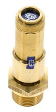 G 3/4'' Brass Pre-Set Safety Valve 6.2 bar (89.92 psi) DN 10