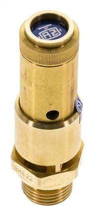 G 1/2'' Brass Pre-Set Safety Valve 7 bar (101.53 psi) DN 10