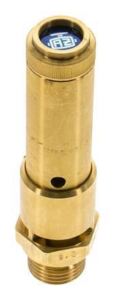 G 1/2'' Brass Pre-Set Safety Valve 9.2 bar (133.44 psi) DN 10