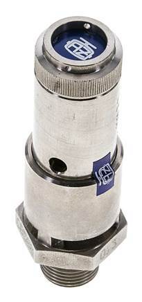 G 3/4'' Nickel-plated Brass Pre-Set Safety Valve 11 bar (159.54 psi) DN 10