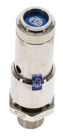 G 3/8'' Nickel-plated Brass Pre-Set Safety Valve 5 bar (72.52 psi) DN 10
