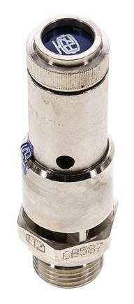 G 1/2'' Nickel-plated Brass Pre-Set Safety Valve 1 bar (14.5 psi) DN 10