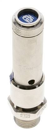 G 1/2'' Nickel-plated Brass Pre-Set Safety Valve 36 bar (522.14 psi) DN 10