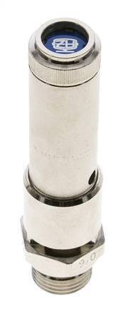 G 1/2'' Nickel-plated Brass Pre-Set Safety Valve 37 bar (536.65 psi) DN 10