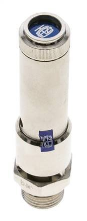 G 1/2'' Nickel-plated Brass Pre-Set Safety Valve 20 bar (290.08 psi) DN 10