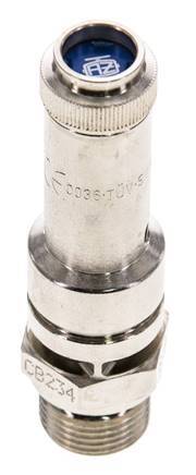 G 3/8'' Nickel-plated Brass Pre-Set Safety Valve 1 bar (14.5 psi) DN 8