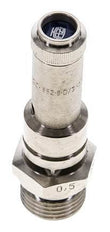 G 1/2'' Nickel-plated Brass Pre-Set Safety Valve 9.8 bar (142.14 psi) DN 8