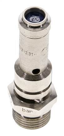 G 1/2'' Nickel-plated Brass Pre-Set Safety Valve 11 bar (159.54 psi) DN 8