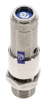 G 1/2'' Stainless steel 316 Ti Pre-Set Safety Valve 3 bar (43.51 psi) DN 10
