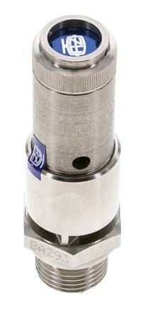 G 1/2'' Stainless steel 316 Ti Pre-Set Safety Valve 7 bar (101.53 psi) DN 10
