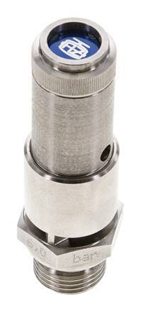 G 1/2'' Stainless steel 316 Ti Pre-Set Safety Valve 8 bar (116.03 psi) DN 10