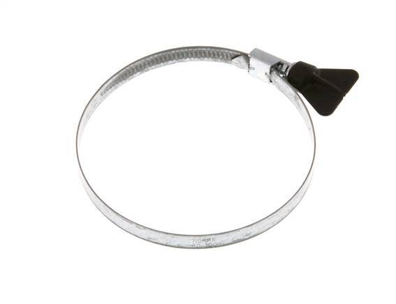 80 - 100 mm Hose Clamp with a Galvanised Steel 9 mm band With Butterfly Handle - Norma [5 Pieces]