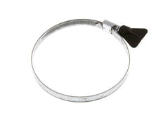80 - 100 mm Hose Clamp with a Galvanised Steel 9 mm band With Butterfly Handle - Norma [5 Pieces]