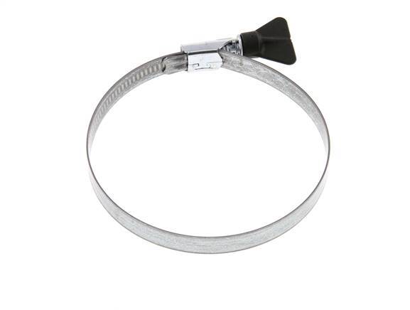 90 - 110 mm Hose Clamp with a Galvanised Steel 12 mm band With Butterfly Handle - Norma [2 Pieces]