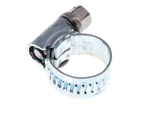 10 - 16 mm Hose Clamp with a Galvanised Steel 9 mm band - Ideal [10 Pieces]