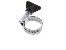 16 - 27 mm Hose Clamp with a Galvanised Steel 12 mm band With Butterfly Handle - Norma [5 Pieces]