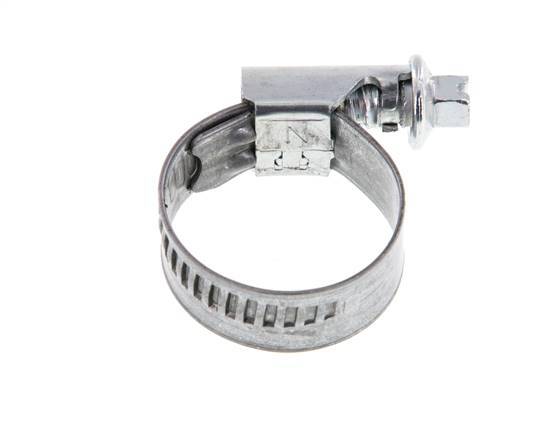 16 - 27 mm Hose Clamp with a Galvanised Steel 12 mm band - Norma [10 Pieces]