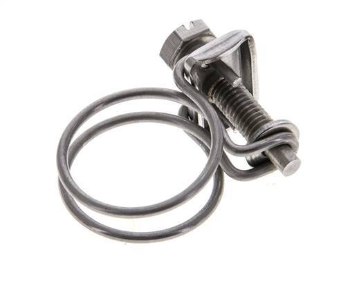 22 - 26 mm Hose Clamp Stainless Steel 304 [2 Pieces]