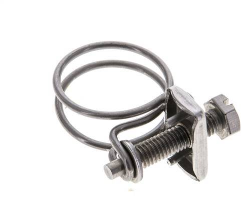 22 - 26 mm Hose Clamp Stainless Steel 304 [2 Pieces]