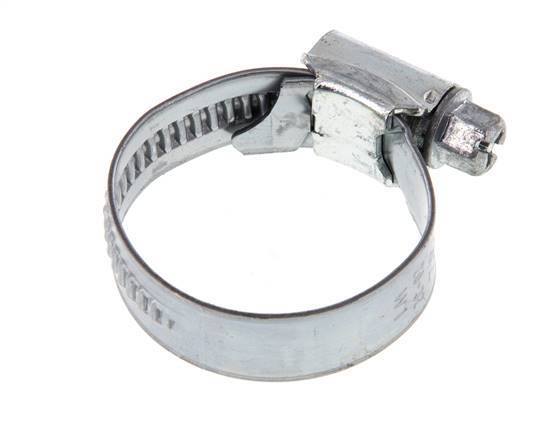 20 - 32 mm Hose Clamp with a Galvanised Steel 12 mm band - Ideal [5 Pieces]
