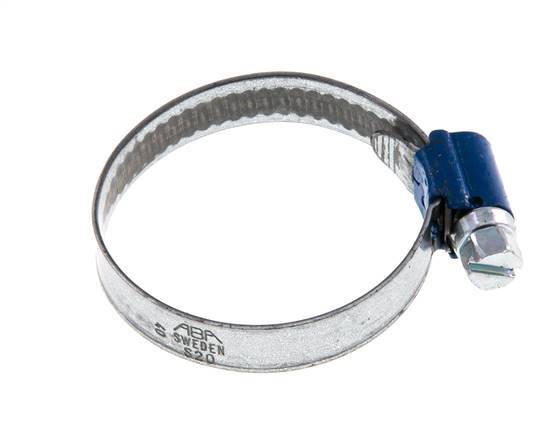 25 - 40 mm Hose Clamp with a Galvanised Steel 9 mm band - Aba [5 Pieces]