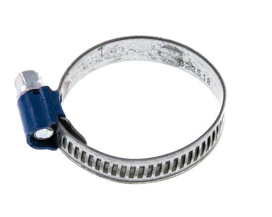 25 - 40 mm Hose Clamp with a Galvanised Steel 9 mm band - Aba [5 Pieces]