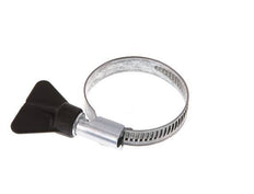 25 - 40 mm Hose Clamp with a Galvanised Steel 9 mm band With Butterfly Handle - Norma [5 Pieces]
