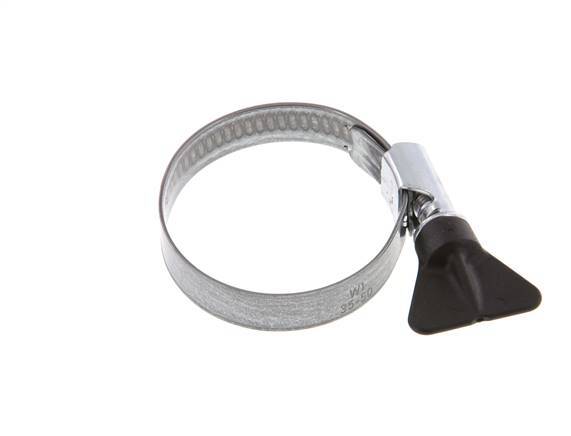 35 - 50 mm Hose Clamp with a Galvanised Steel 12 mm band With Butterfly Handle - Norma [5 Pieces]