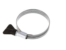 50 - 70 mm Hose Clamp with a Galvanised Steel 12 mm band With Butterfly Handle - Norma [5 Pieces]