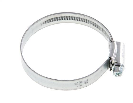 50 - 70 mm Hose Clamp with a Galvanised Steel 12 mm band - Ideal [5 Pieces]