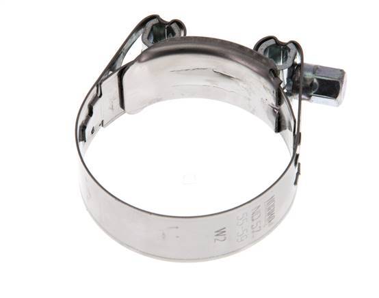 55 - 59 mm Hose Clamp with a Stainless Steel 430 20 mm band - Norma [2 Pieces]