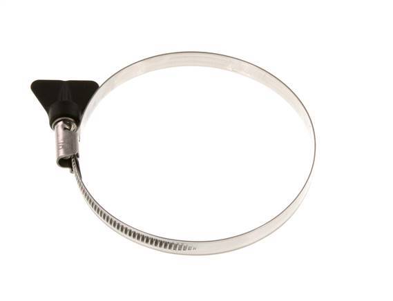 80 - 100 mm Hose Clamp with a Stainless Steel 304 9 mm band With Butterfly Handle - Norma [2 Pieces]
