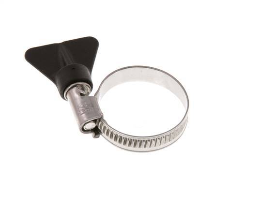 20 - 32 mm Hose Clamp with a Stainless Steel 304 9 mm band With Butterfly Handle - Norma [2 Pieces]