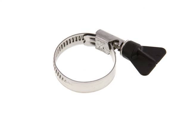 25 - 40 mm Hose Clamp with a Stainless Steel 304 12 mm band With Butterfly Handle - Norma [2 Pieces]