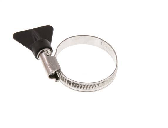 25 - 40 mm Hose Clamp with a Stainless Steel 304 9 mm band With Butterfly Handle - Norma [2 Pieces]