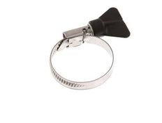 25 - 40 mm Hose Clamp with a Stainless Steel 304 9 mm band With Butterfly Handle - Norma [2 Pieces]
