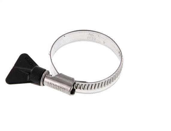 35 - 50 mm Hose Clamp with a Stainless Steel 304 12 mm band With Butterfly Handle - Norma [2 Pieces]