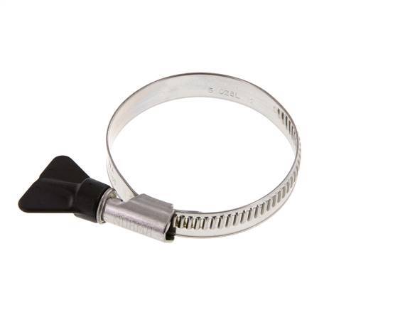 40 - 60 mm Hose Clamp with a Stainless Steel 304 12 mm band With Butterfly Handle - Norma [2 Pieces]
