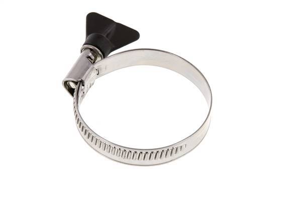 40 - 60 mm Hose Clamp with a Stainless Steel 304 12 mm band With Butterfly Handle - Norma [2 Pieces]