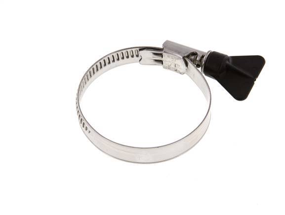 40 - 60 mm Hose Clamp with a Stainless Steel 304 12 mm band With Butterfly Handle - Norma [2 Pieces]