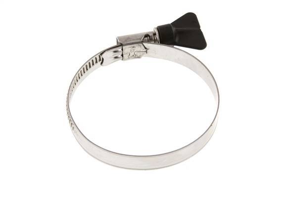 60 - 80 mm Hose Clamp with a Stainless Steel 304 12 mm band With Butterfly Handle - Norma [2 Pieces]