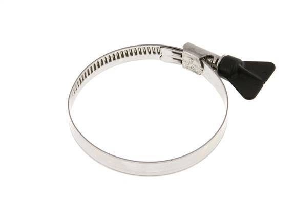 60 - 80 mm Hose Clamp with a Stainless Steel 304 12 mm band With Butterfly Handle - Norma [2 Pieces]