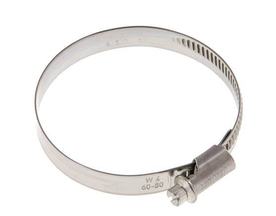 60 - 80 mm Hose Clamp with a Stainless Steel 304 12 mm band - Norma [2 Pieces]
