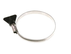 60 - 80 mm Hose Clamp with a Stainless Steel 304 9 mm band With Butterfly Handle - Norma [2 Pieces]